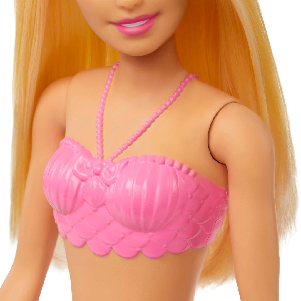 Barbie Fantasía Muñeca Sirena Aleta Rosa con Azul