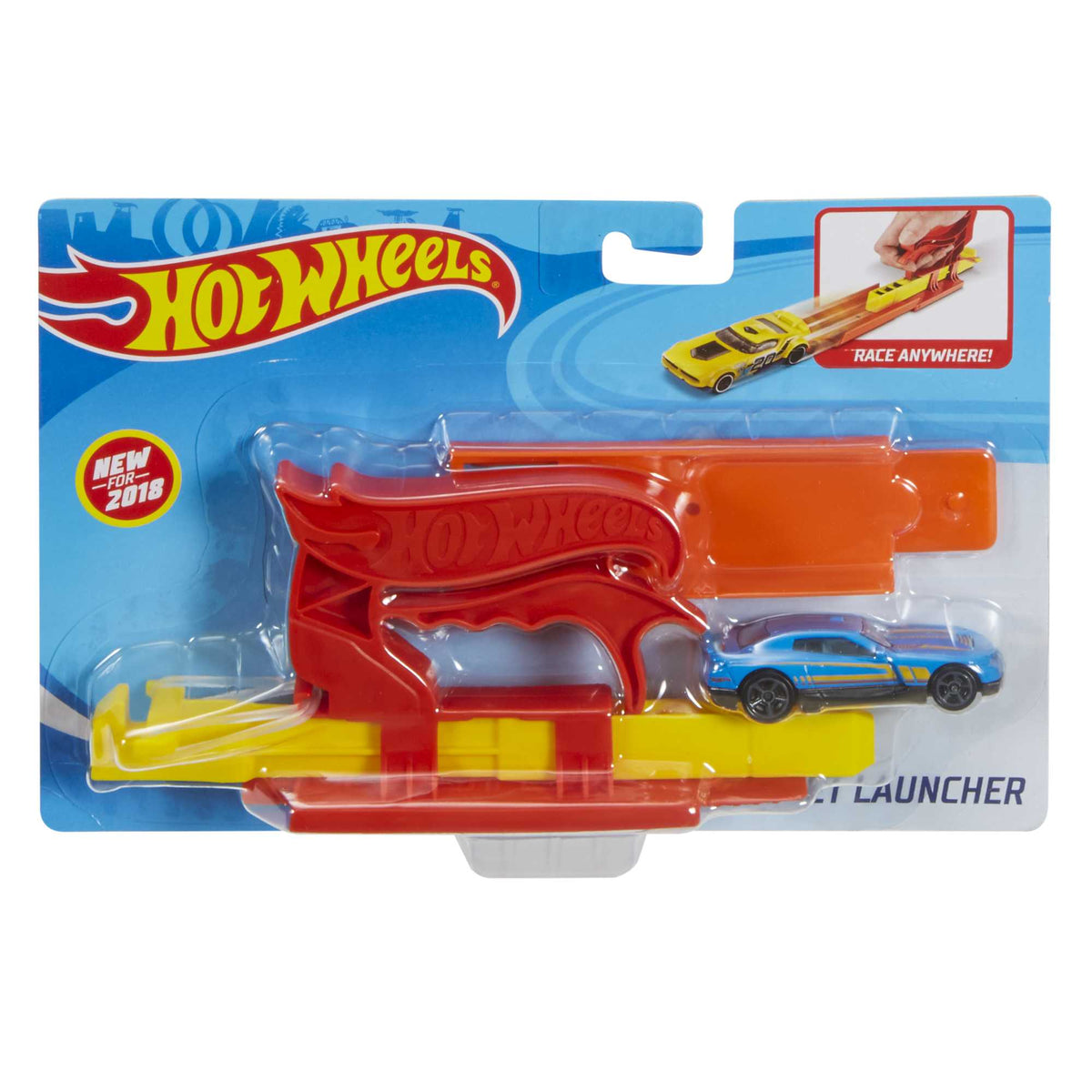Hot Wheels Action Pista de Juguete Lanzador de Bolsillo Rojo