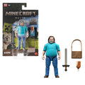 Minecraft-Figurine Articulée Steve-Taille de 10 Cm et Accessoires