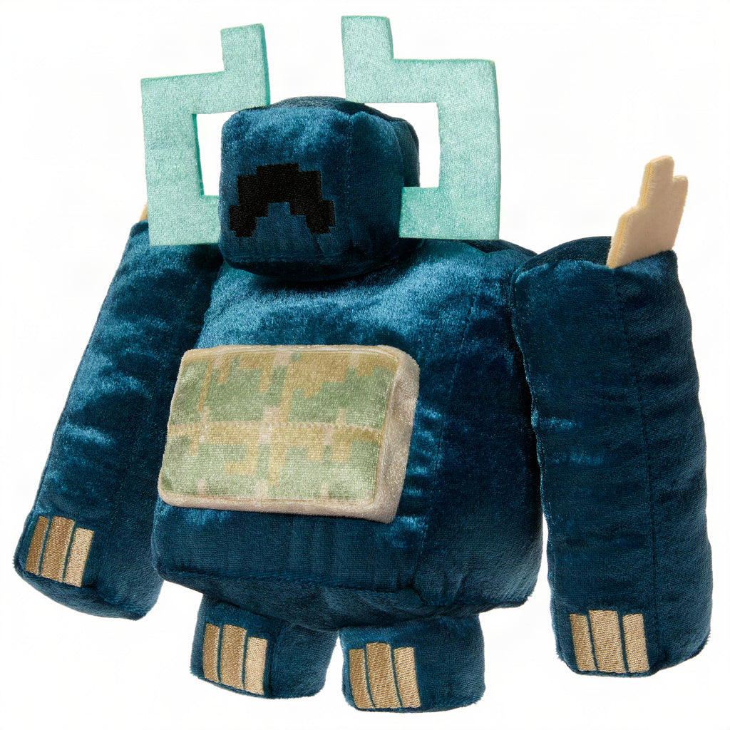 Minecraft Dungeons II Twisted Warden Plush Toy, 8-Inch Soft Doll, Collectible Inspired By The Game
