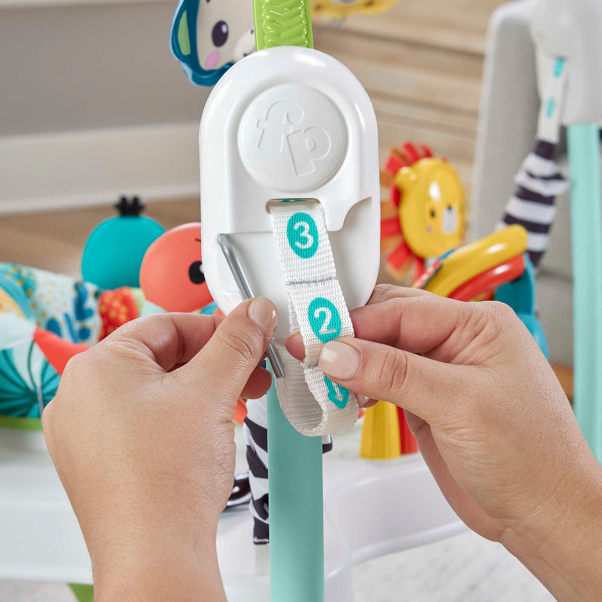 Fisher-Price Jumperoo de La Jungle, Centre D’Activités, Lumières+Sons