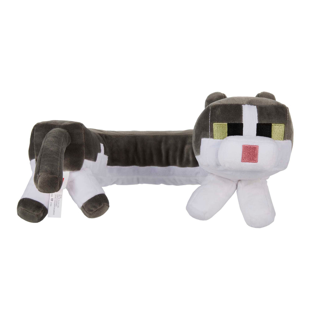 Minecraft Purring Sounds Neck Pillow, Cat Plush Toy With Sound For Travel