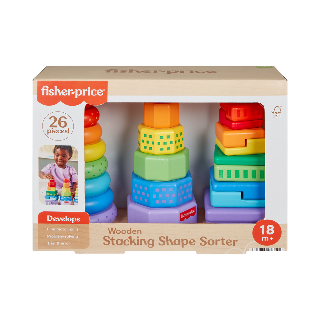 Fisher-Price Brinquedo para Bebês Torre de Atividades de Madeira
