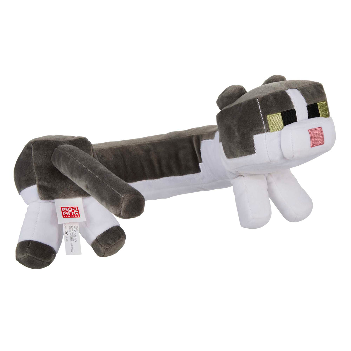 Minecraft Purring Sounds Neck Pillow, Cat Plush Toy With Sound For Travel