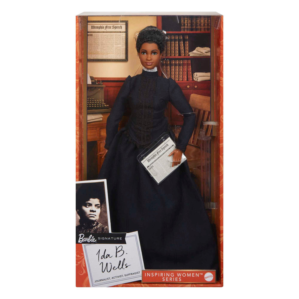 Barbie Inspiring Women Ida B. Wells Collectible Doll With Newspaper Accessory
