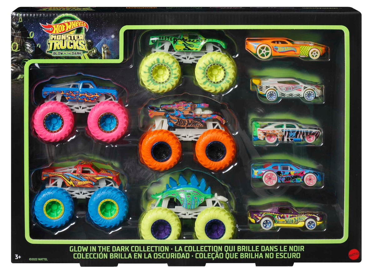Hot Wheels Monster Trucks Gitd Bundle