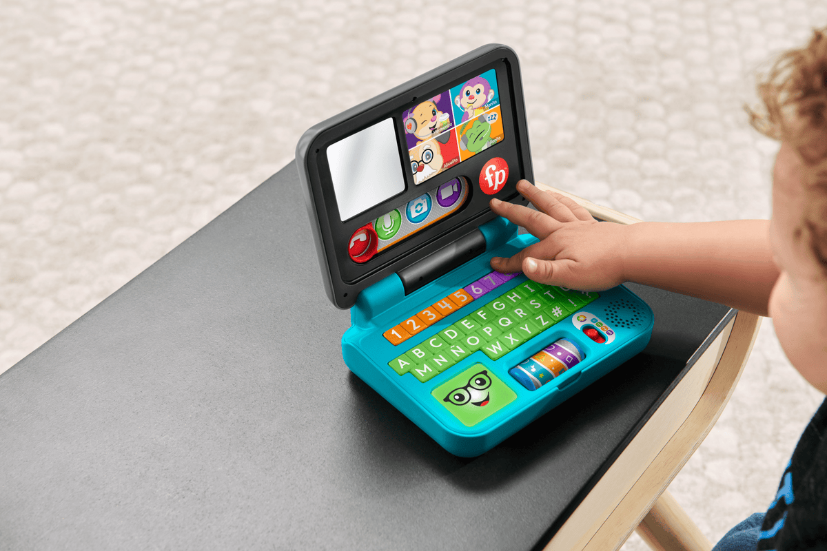 Fisher-Price Ríe y Aprende Juguete para Bebés Mi Primer Laptop De Aprendizaje