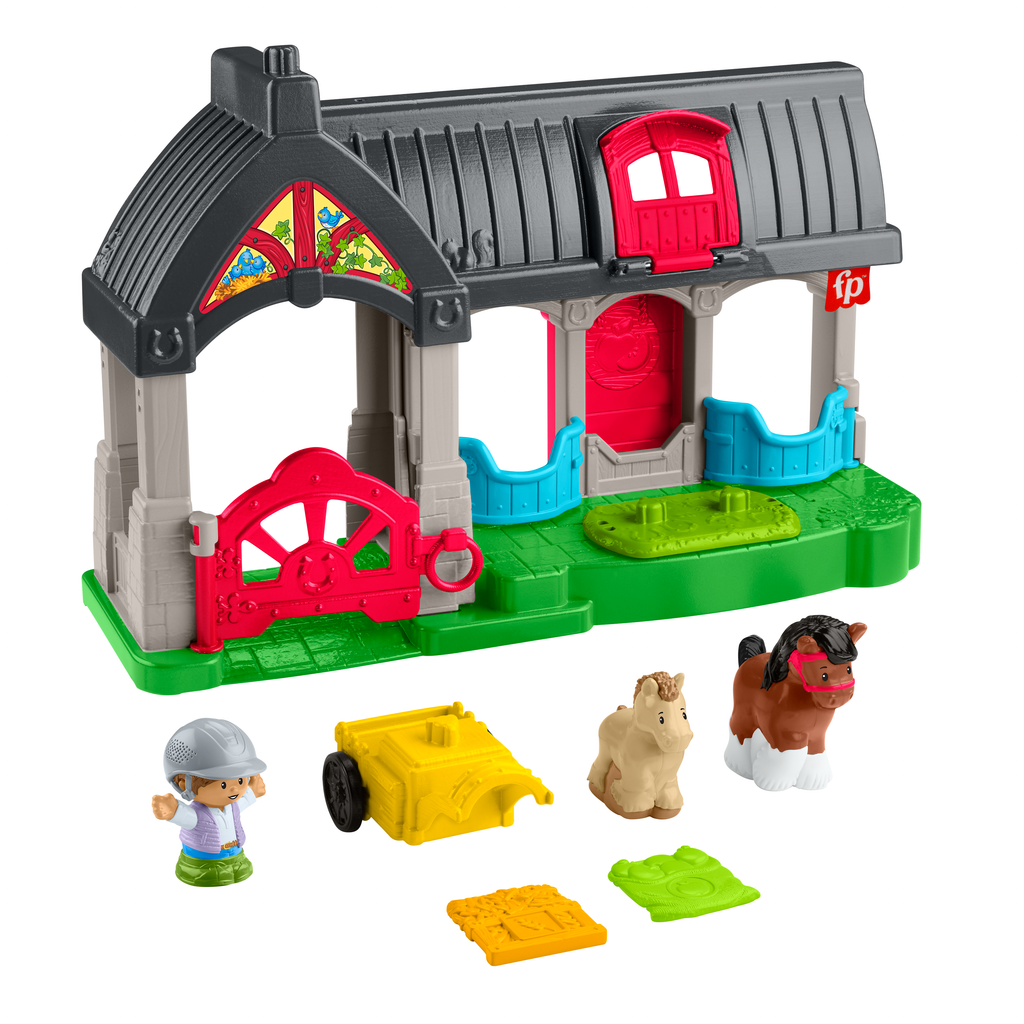 Fisher-Price-Little People-L’Écurie des Joyeux Chevaux Avec 6 Éléments
