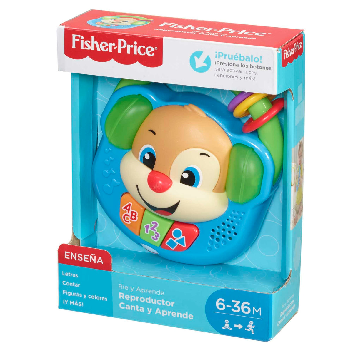 Fisher-Price Ríe y Aprende Juguete para Bebés Reproductor Canta y Aprende