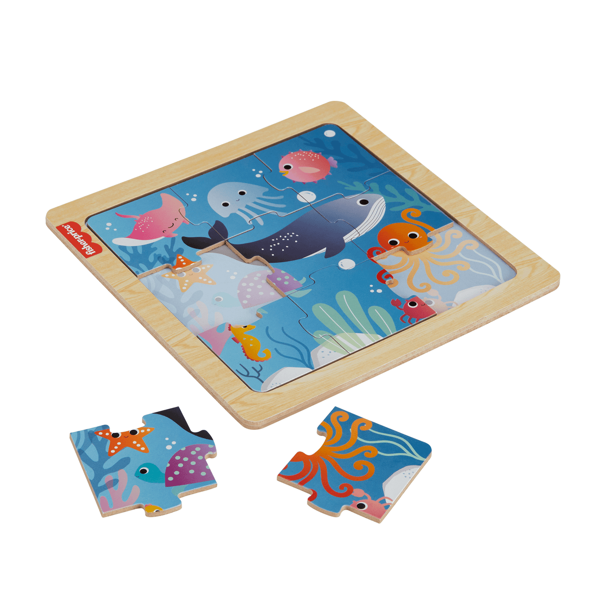 Fisher-Price Brinquedo para Bebês Meu Primeiro Quebra-cabeça de Madeira